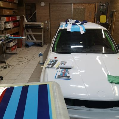 BMW E30 M3 – Martini design fóliázás – 5. kép