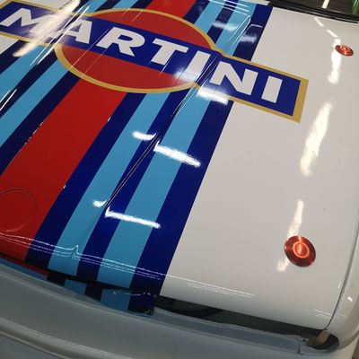 BMW E30 M3 – Martini design fóliázás – 7. kép