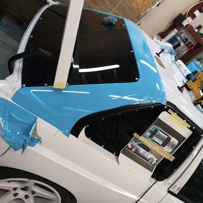 BMW E30 M3 – Martini design fóliázás – 9. kép