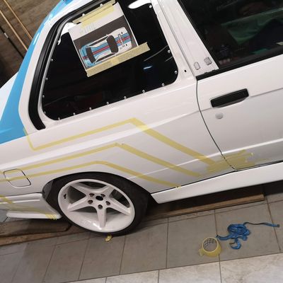 BMW E30 M3 – Martini design fóliázás – 10. kép