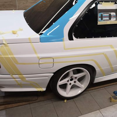 BMW E30 M3 – Martini design fóliázás – 11. kép