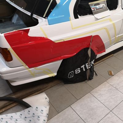BMW E30 M3 – Martini design fóliázás – 13. kép