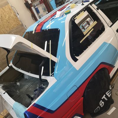 BMW E30 M3 – Martini design fóliázás – 18. kép