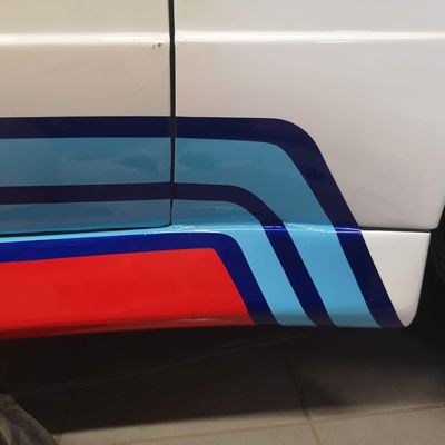 BMW E30 M3 – Martini design fóliázás – 24. kép