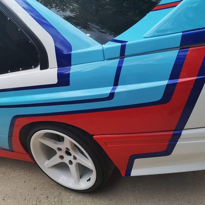 BMW E30 M3 – Martini design fóliázás – 36. kép