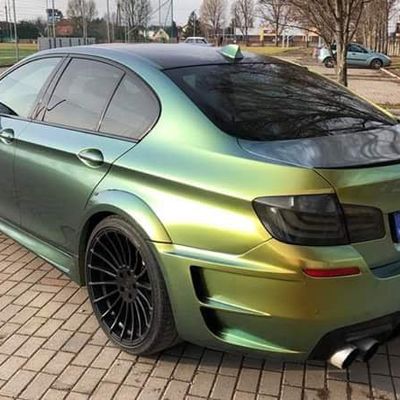 BMW M5 F10 Hamann – Avery Supreme Satin Fresh Spring – 4. kép