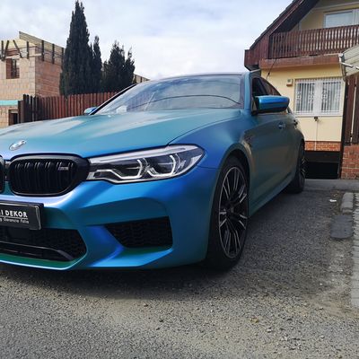 BMW M5 F90 – 3M SP276 Satin Flip Caribbean Shimmer – 3. kép