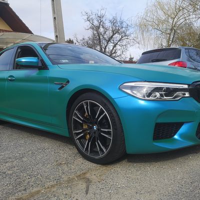 BMW M5 F90 – 3M SP276 Satin Flip Caribbean Shimmer – 6. kép