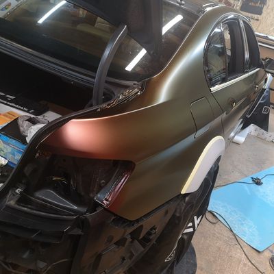 BMW M5 Hamann F10 – 3M Satin Flip Volcanic Flare – 4. kép