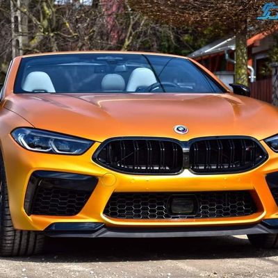 BMW M8 Competition – Avery Supreme Satin Metallic Energetic Yellow + PPF – 1. kép