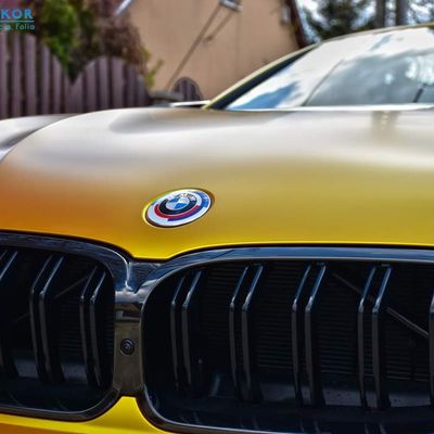 BMW M8 Competition – Avery Supreme Satin Metallic Energetic Yellow + PPF – 5. kép