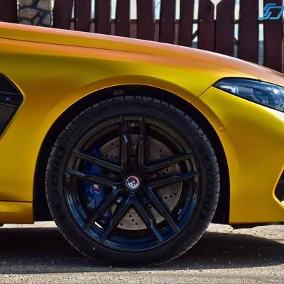 BMW M8 Competition – Avery Supreme Satin Metallic Energetic Yellow + PPF – 8. kép