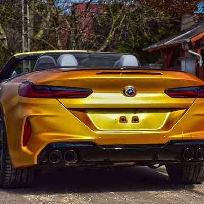 BMW M8 Competition – Avery Supreme Satin Metallic Energetic Yellow + PPF – 11. kép
