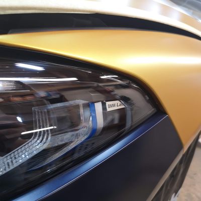 BMW M8 Competition – Avery Supreme Satin Metallic Energetic Yellow + PPF – 46. kép