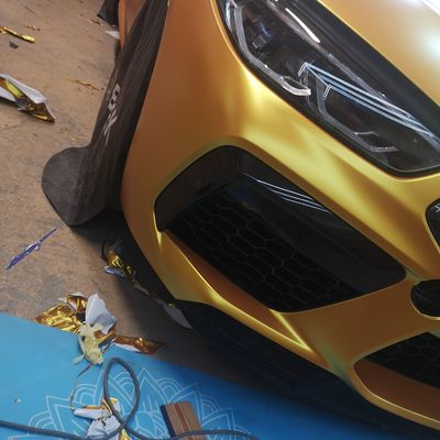 BMW M8 Competition – Avery Supreme Satin Metallic Energetic Yellow + PPF – 51. kép