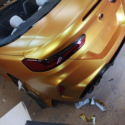 BMW M8 Competition – Avery Supreme Satin Metallic Energetic Yellow + PPF – 55. kép