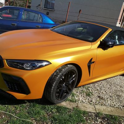BMW M8 Competition – Avery Supreme Satin Metallic Energetic Yellow + PPF – 57. kép