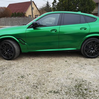 BMW X6 M Competition – Avery Supreme Gloss Metallic Radioactive + PPF – 13. kép