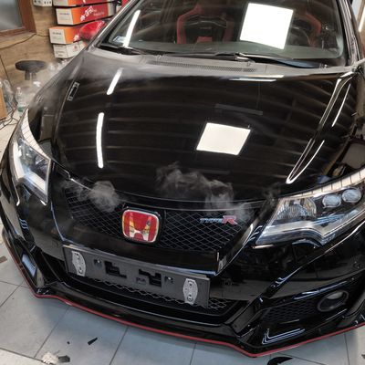 Honda Civic Type R – Skyfol PPF front egyedi mintázással – 11. kép