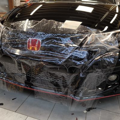 Honda Civic Type R – Skyfol PPF front egyedi mintázással – 14. kép