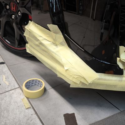 Honda Civic Type R – Skyfol PPF front egyedi mintázással – 20. kép