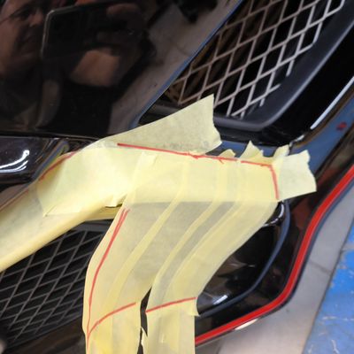 Honda Civic Type R – Skyfol PPF front egyedi mintázással – 27. kép