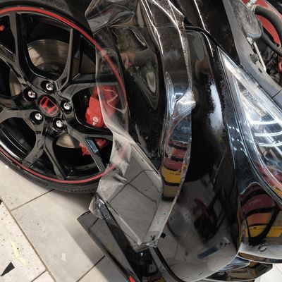 Honda Civic Type R – Skyfol PPF front egyedi mintázással – 37. kép