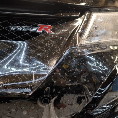 Honda Civic Type R – Skyfol PPF front egyedi mintázással – 52. kép