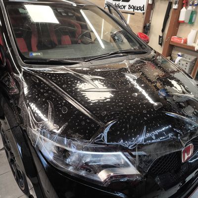 Honda Civic Type R – Skyfol PPF front egyedi mintázással – 77. kép