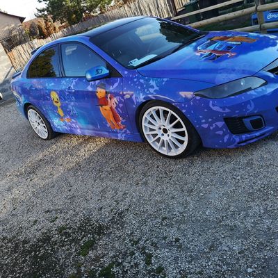 Mazda 6 – Nyomtatott fólia egyedi olajfestmény design – 2. kép