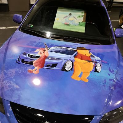 Mazda 6 – Nyomtatott fólia egyedi olajfestmény design – 3. kép
