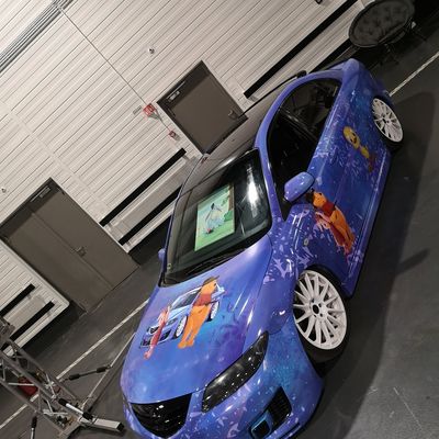 Mazda 6 – Nyomtatott fólia egyedi olajfestmény design – 4. kép