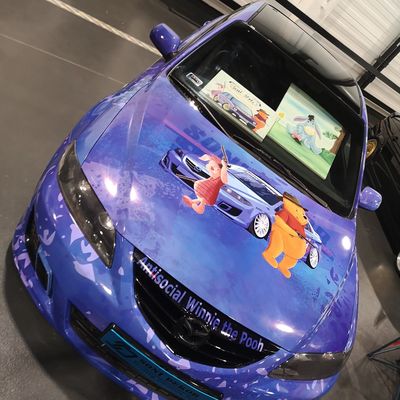 Mazda 6 – Nyomtatott fólia egyedi olajfestmény design – 11. kép