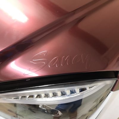 Mercedes C320 C63 optika – Avery Supreme Gloss Metallic Passion Red – 25. kép