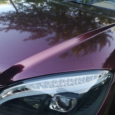 Mercedes C320 C63 optika – Avery Supreme Gloss Metallic Passion Red – 35. kép